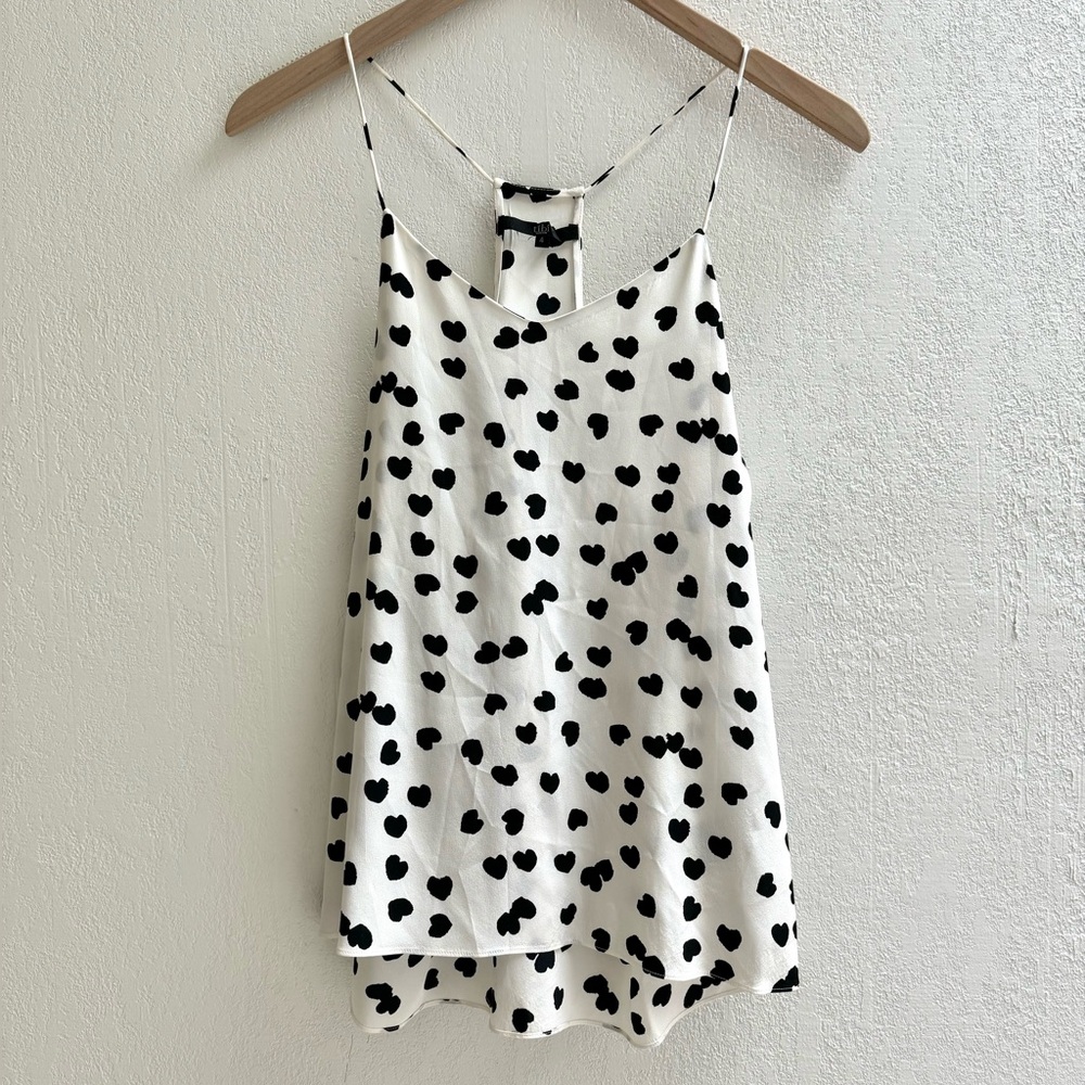 Tibi Silk Hearts Top